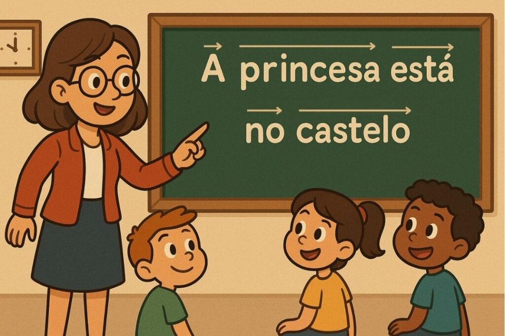 setas e espaços