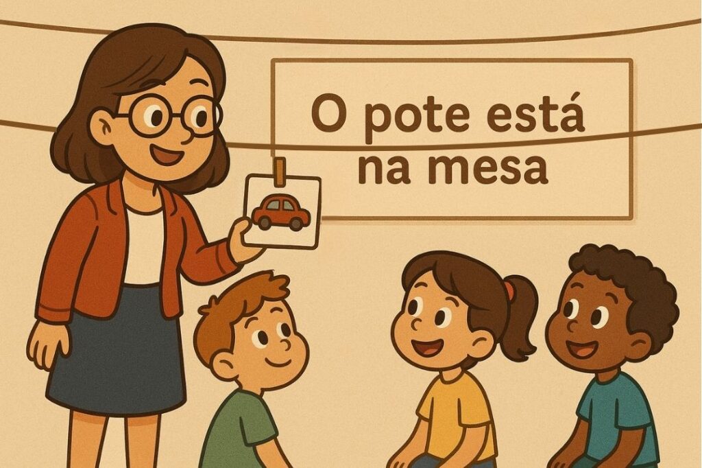 trilho com barbante