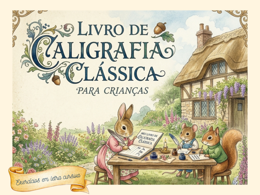 Livro de Caligrafia Clássica para crianças