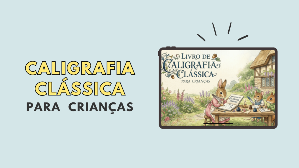 Livro de Caligrafia Clássica para crianças